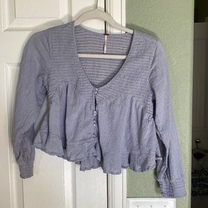 Free People long sleeve crop top